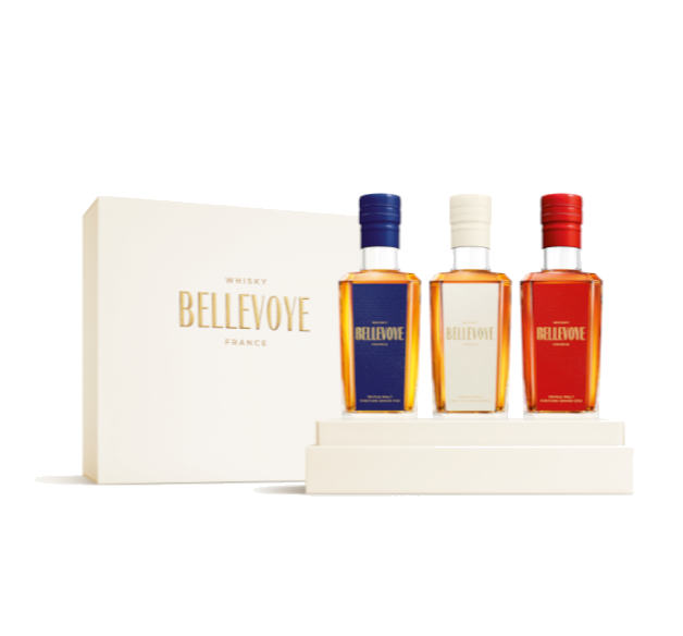 BELLEVOYE Triple Malt Whisky - Set of 3 - France (200ml each 