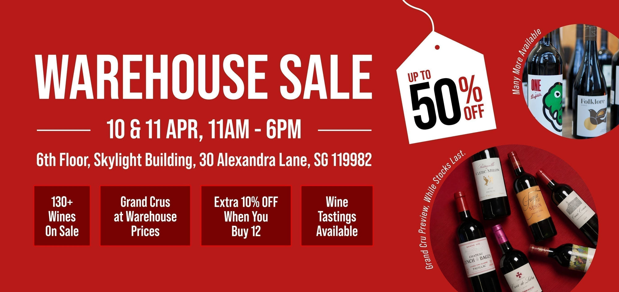 Save Up to 50% at our Warehouse Sale 2026