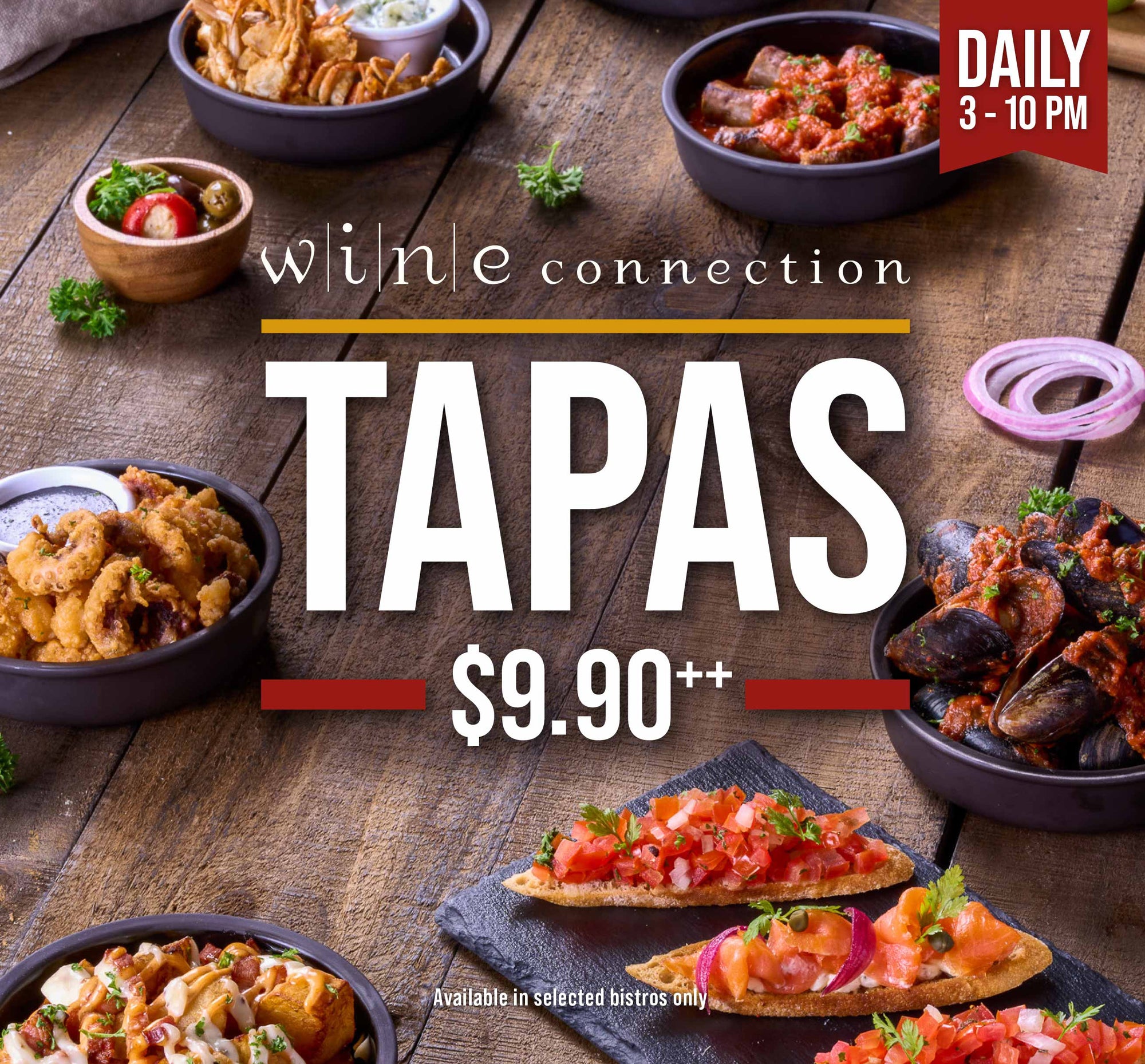 All New $9.90 TAPAS!