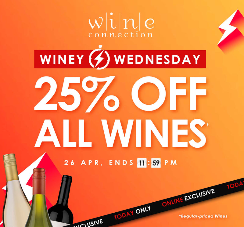 25% Off All Wines