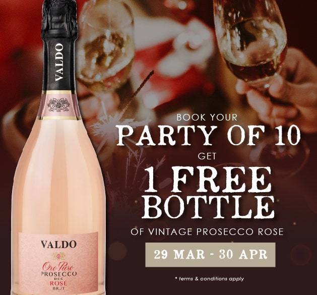 Book your PARTY OF 10, Get 1 FREE BOTTLE!