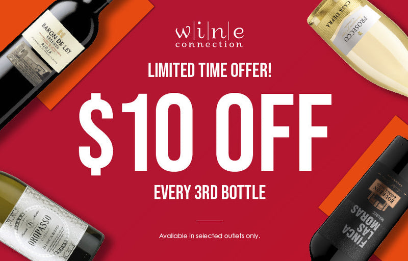 $10 off Every 3rd Bottle