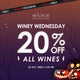 20% OFF REGULAR-PRICED WINES
