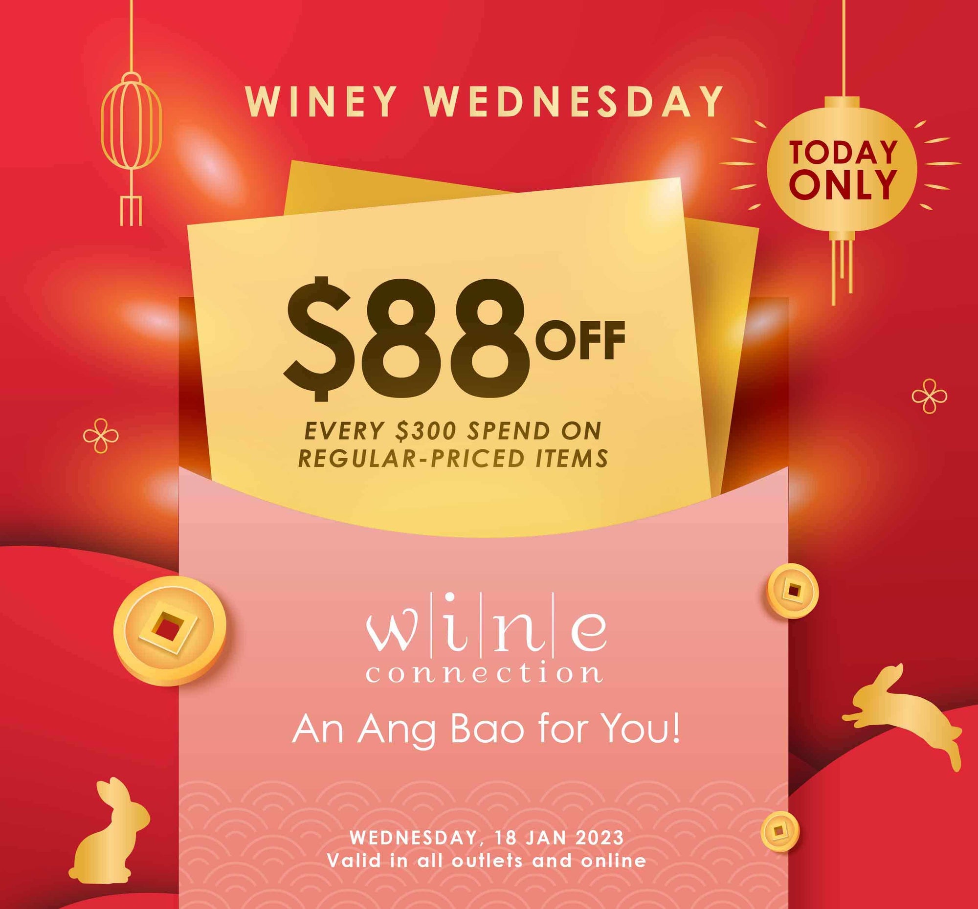 $88 Off Every $300 Spend!