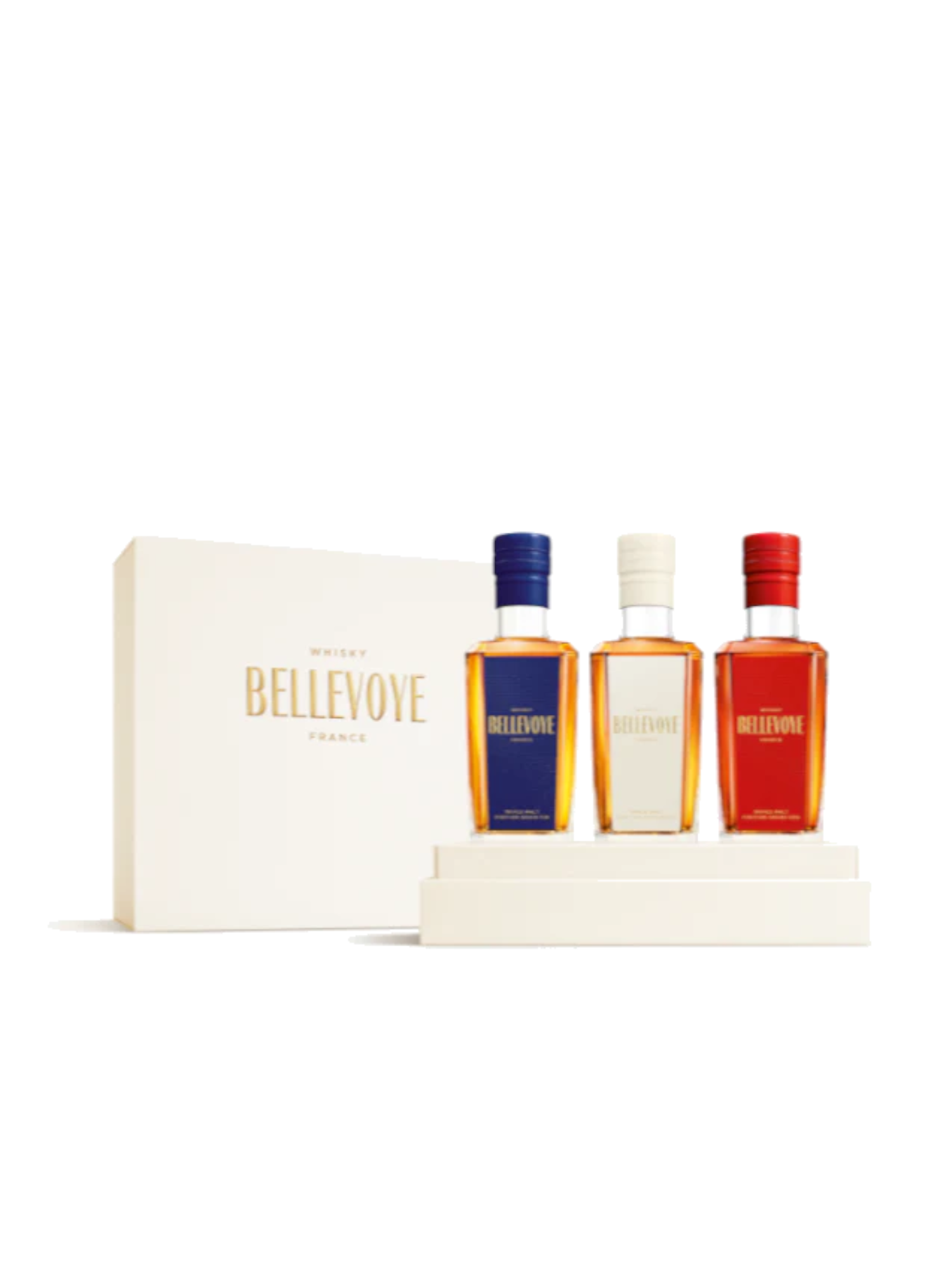 BELLEVOYE Triple Malt Whisky - Set of 3 - France