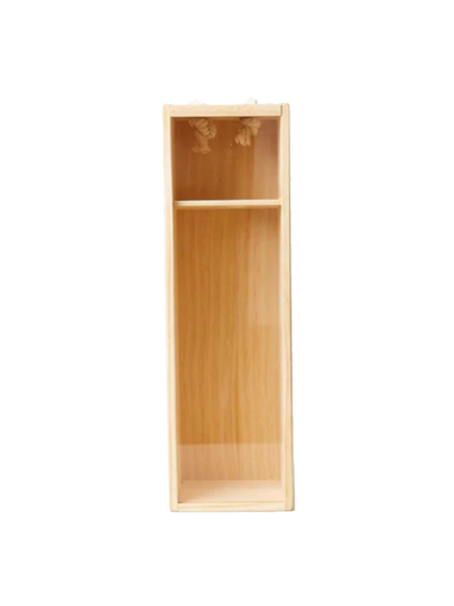 Wooden Gift Box with Rope Handle (1 Bottle)