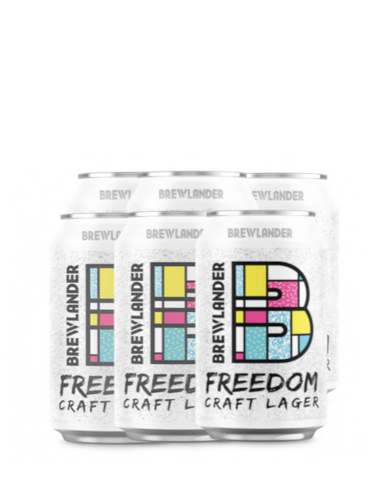 BREWLANDER - Freedom Lager - Craft Beer - 6 pack