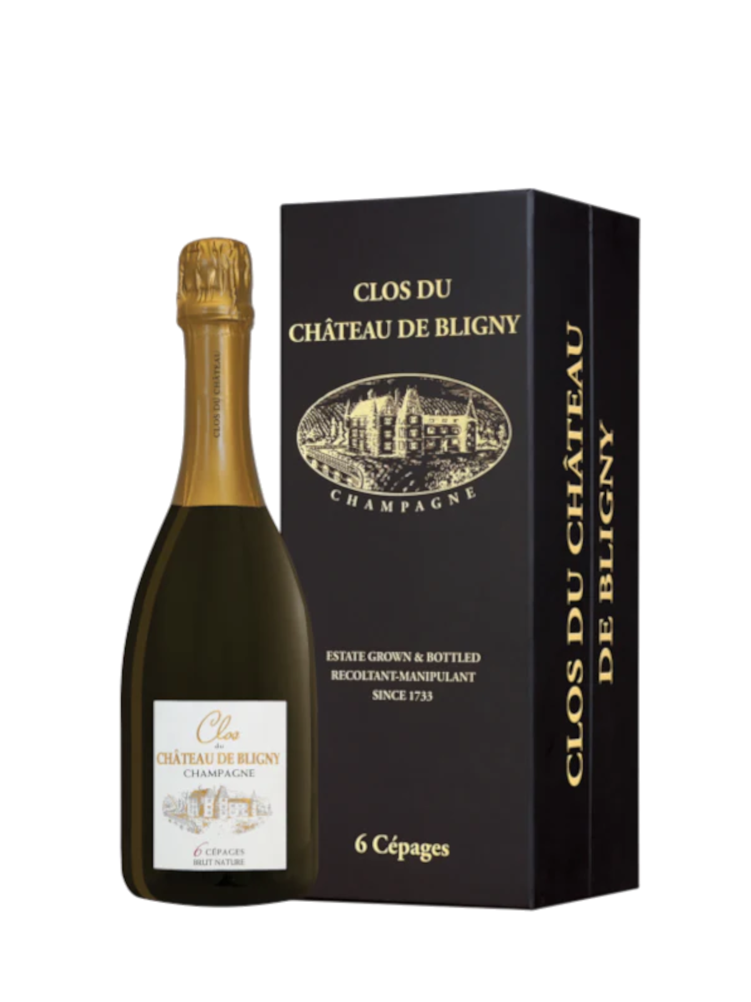 CLOS DU CHÂTEAU DE BLIGNY "6 Cépages" - Champagne Brut Nature - Luxury Gift Box - France
