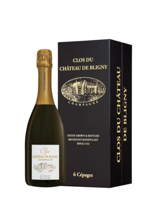CLOS DU CHÂTEAU DE BLIGNY "6 Cépages" - Champagne Brut Nature - Luxury Gift Box - France