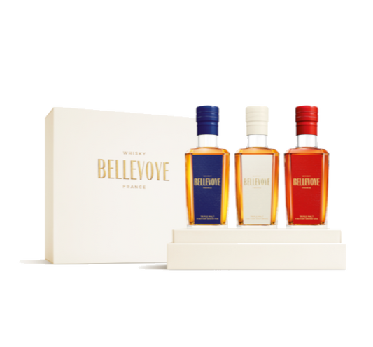 BELLEVOYE Triple Malt Whisky - Set of 3 - France