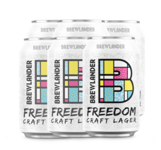 BREWLANDER - Freedom Lager - Craft Beer - 6 pack