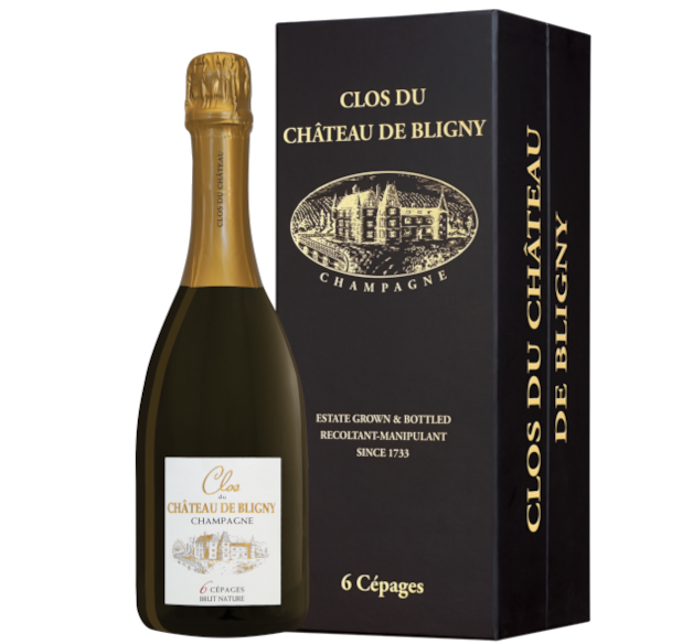 CLOS DU CHÂTEAU DE BLIGNY "6 Cépages" - Champagne Brut Nature - Luxury Gift Box - France