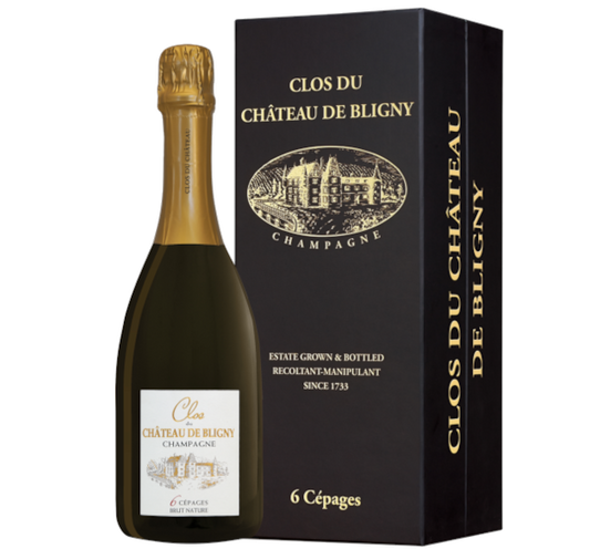 CLOS DU CHÂTEAU DE BLIGNY "6 Cépages" - Champagne Brut Nature - Luxury Gift Box - France