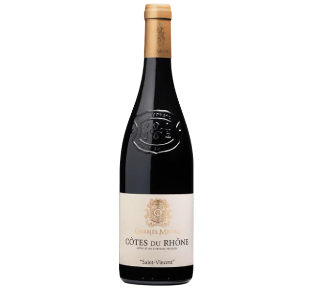GABRIEL MEFFRE "Saint Vincent" 2023 -  Grenache, Syrah, Cinsault - Côtes du Rhône, Rhône Valley - France